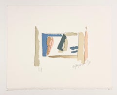 "Mediterraneo" 2004 Original Signed Silkscreen Abstract Spanish Artist