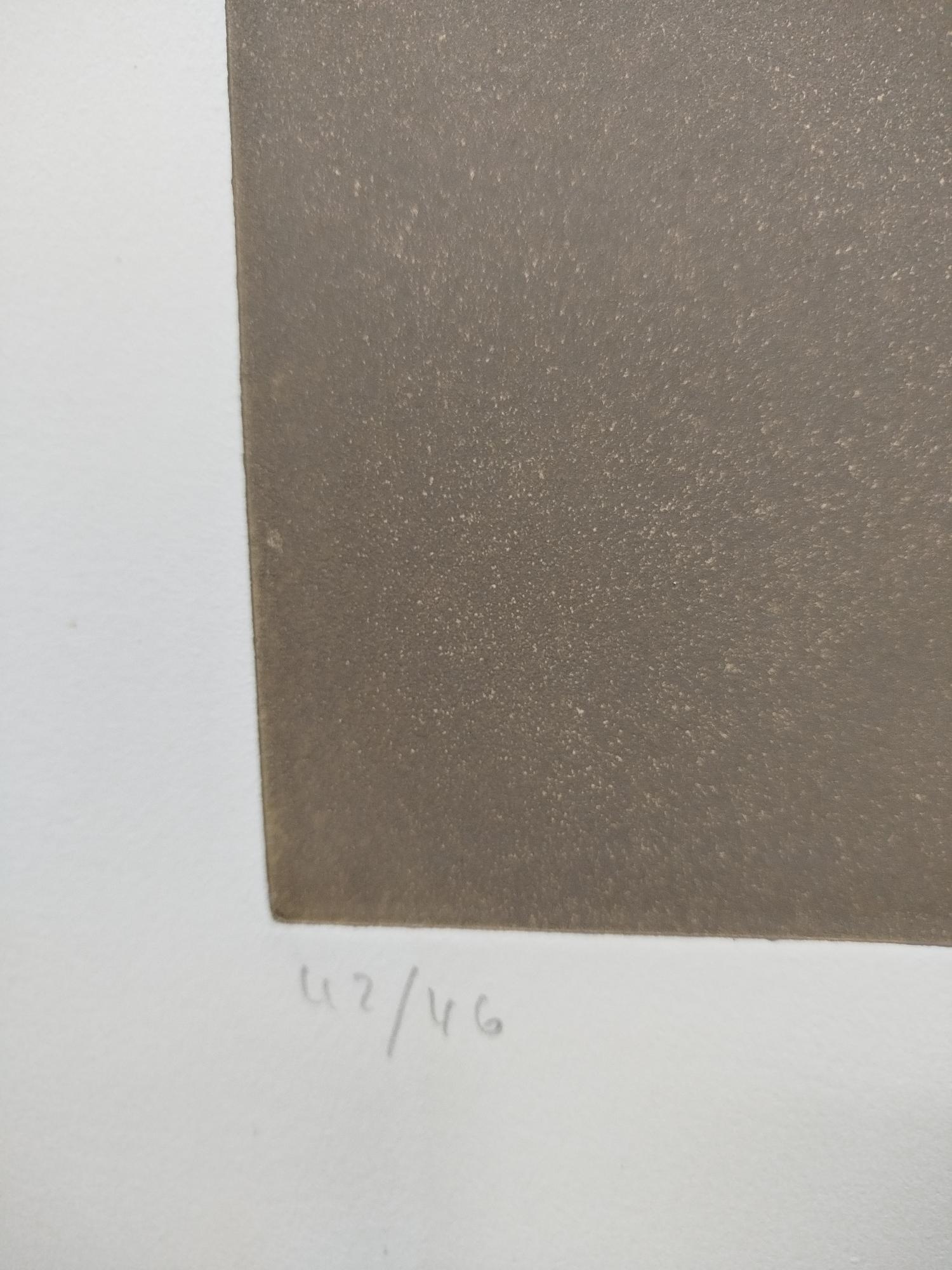 Rafols Casamada  verde  estratto originale della litografia  pittura - Print di Albert Rafols Casamada