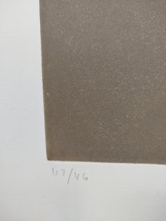 Rafols Casamada  verde  estratto originale della litografia  pittura