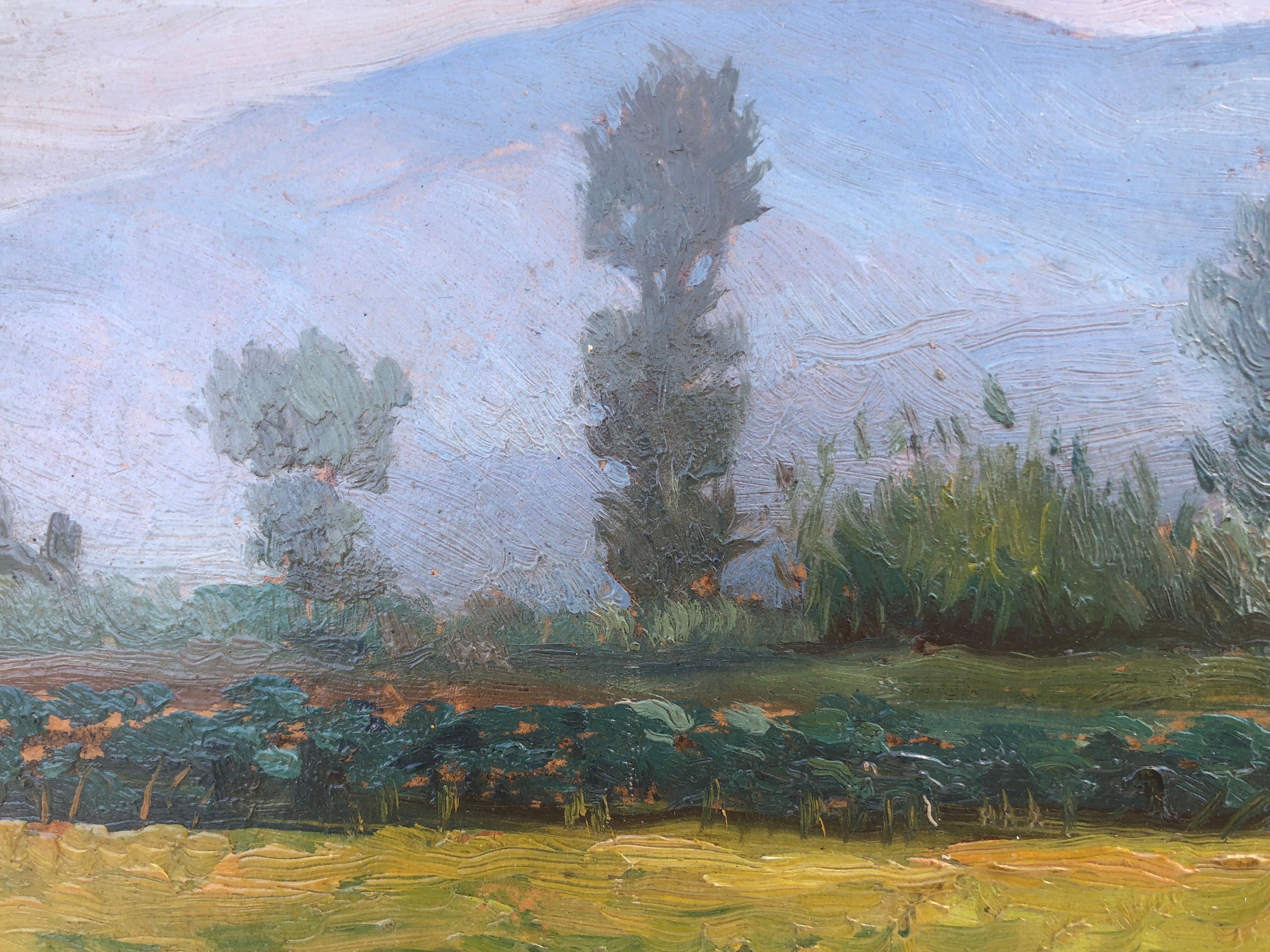 Albert Rafols Cullerés (1892-1986) - Landscape of Mollet - Oil on cardboard
Oil measures 25x32 cm.
Frameless.

Catalan painter formed the Llotja with Lluis Labarta and Arcadi Más and fontdevila and pensioner in Madrid.

He exhibited individually in
