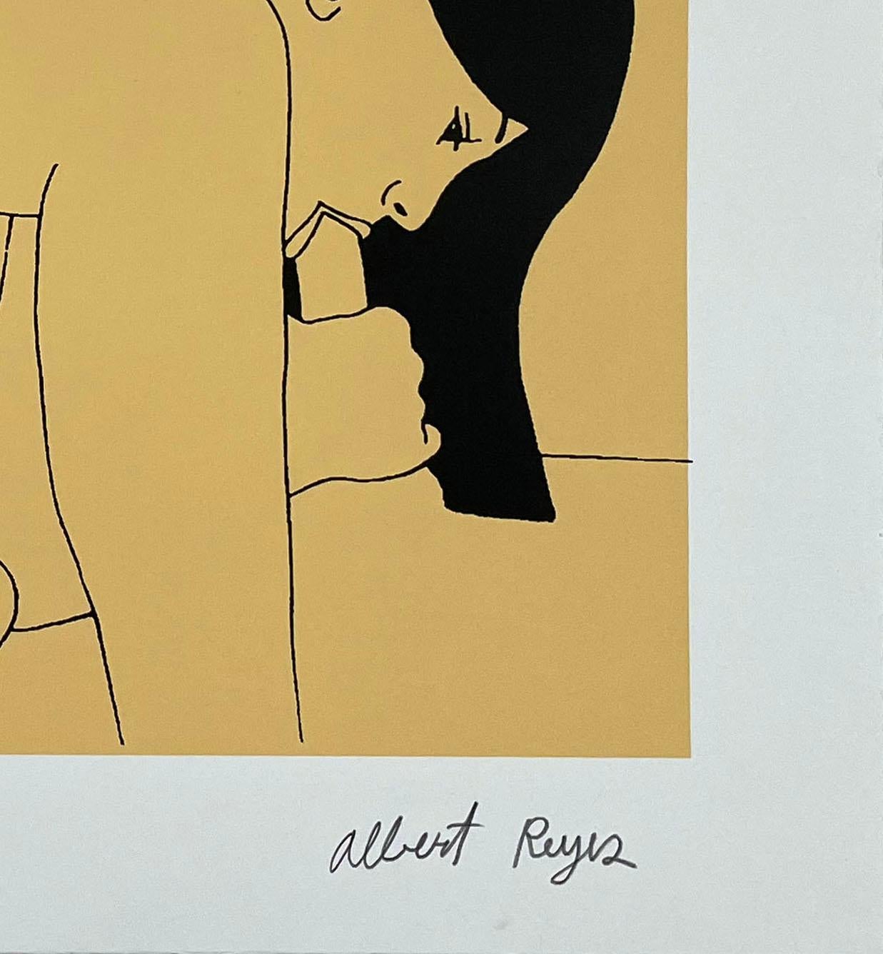 First Four: 69 - Beige Portrait Print by albert reyes