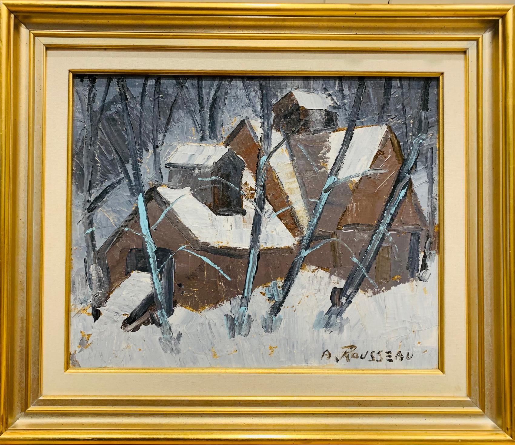 Cabane à Sucre - Painting de Albert Rousseau