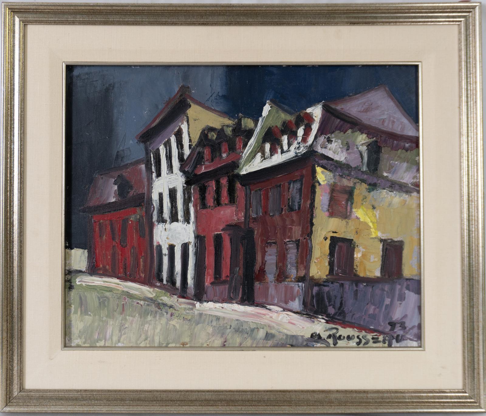 Quebec – Painting von Albert Rousseau