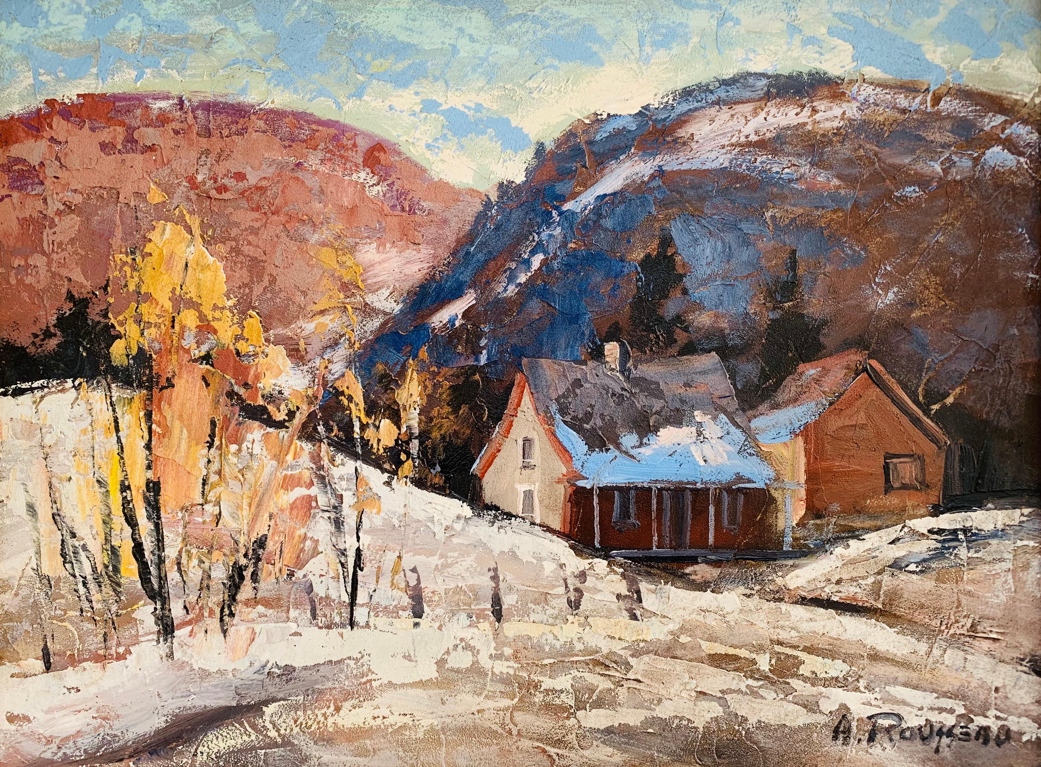 Landscape Painting Albert Rousseau - Saint-Tite-des-Caps, Québec