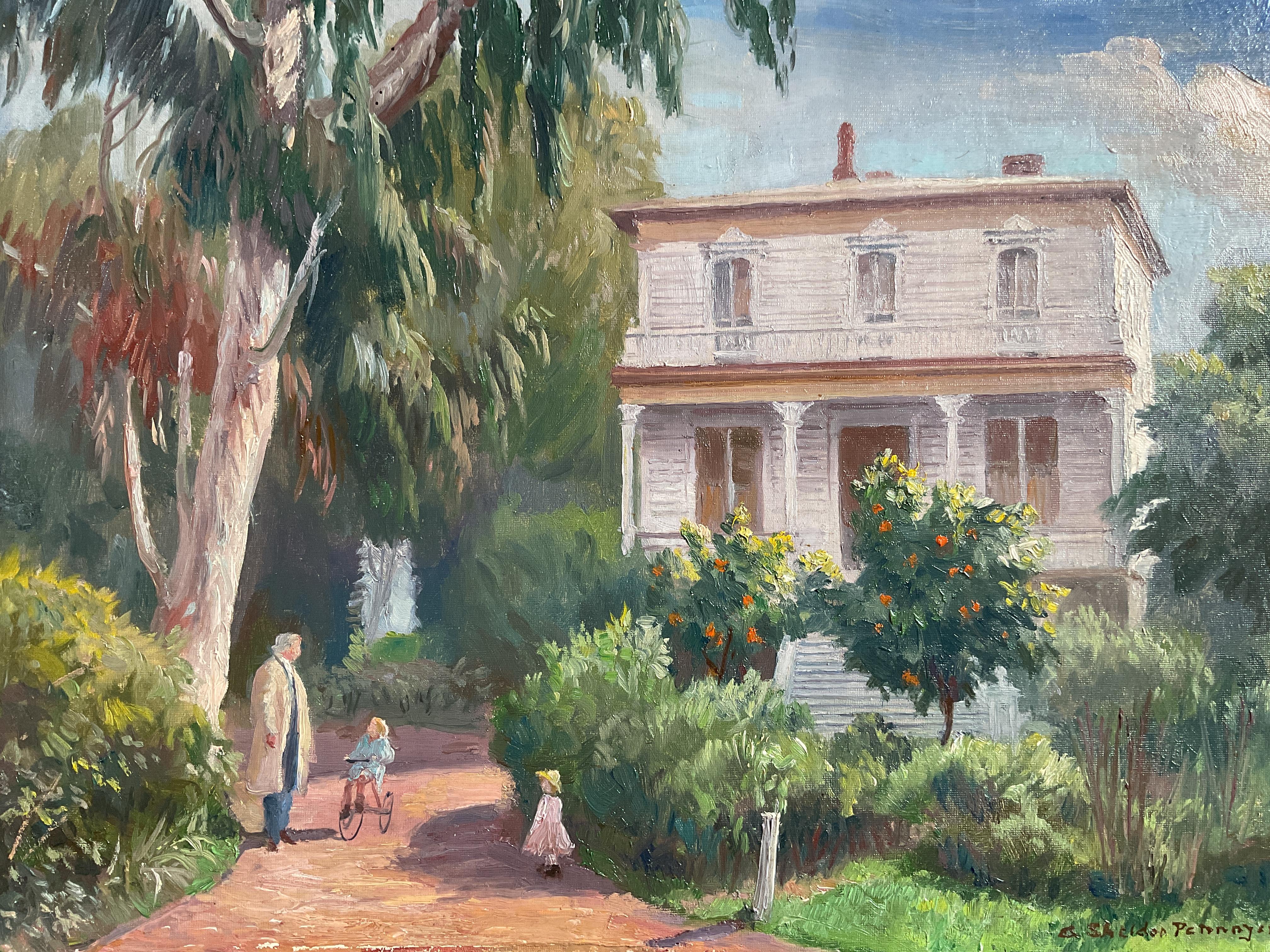 Hübsches historisches Hausgemälde von Oakland, Kalifornien, 