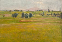 Countryside with characters in a field