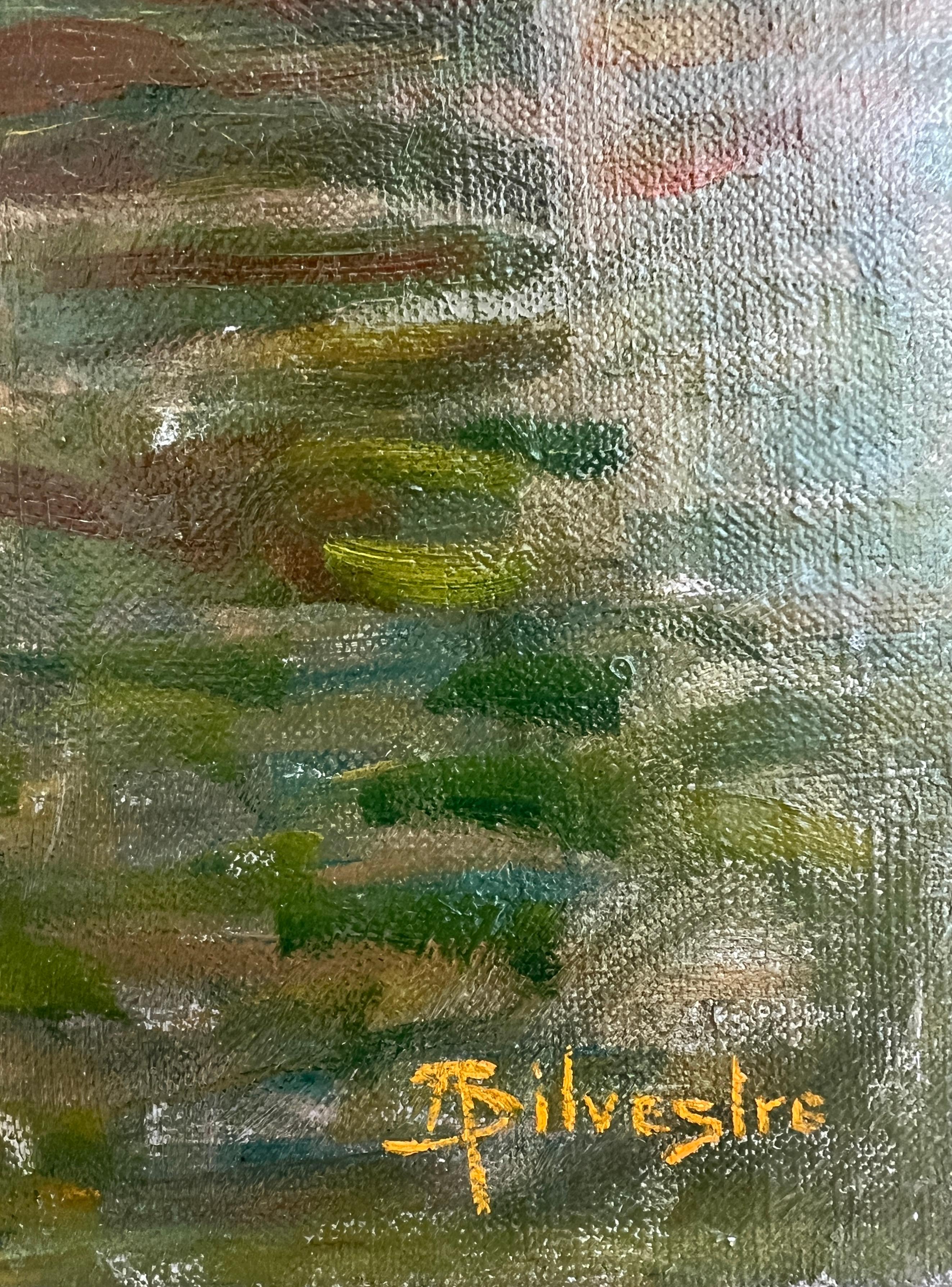 Riverside - Landscape Painting Marrón de Albert Silvestre