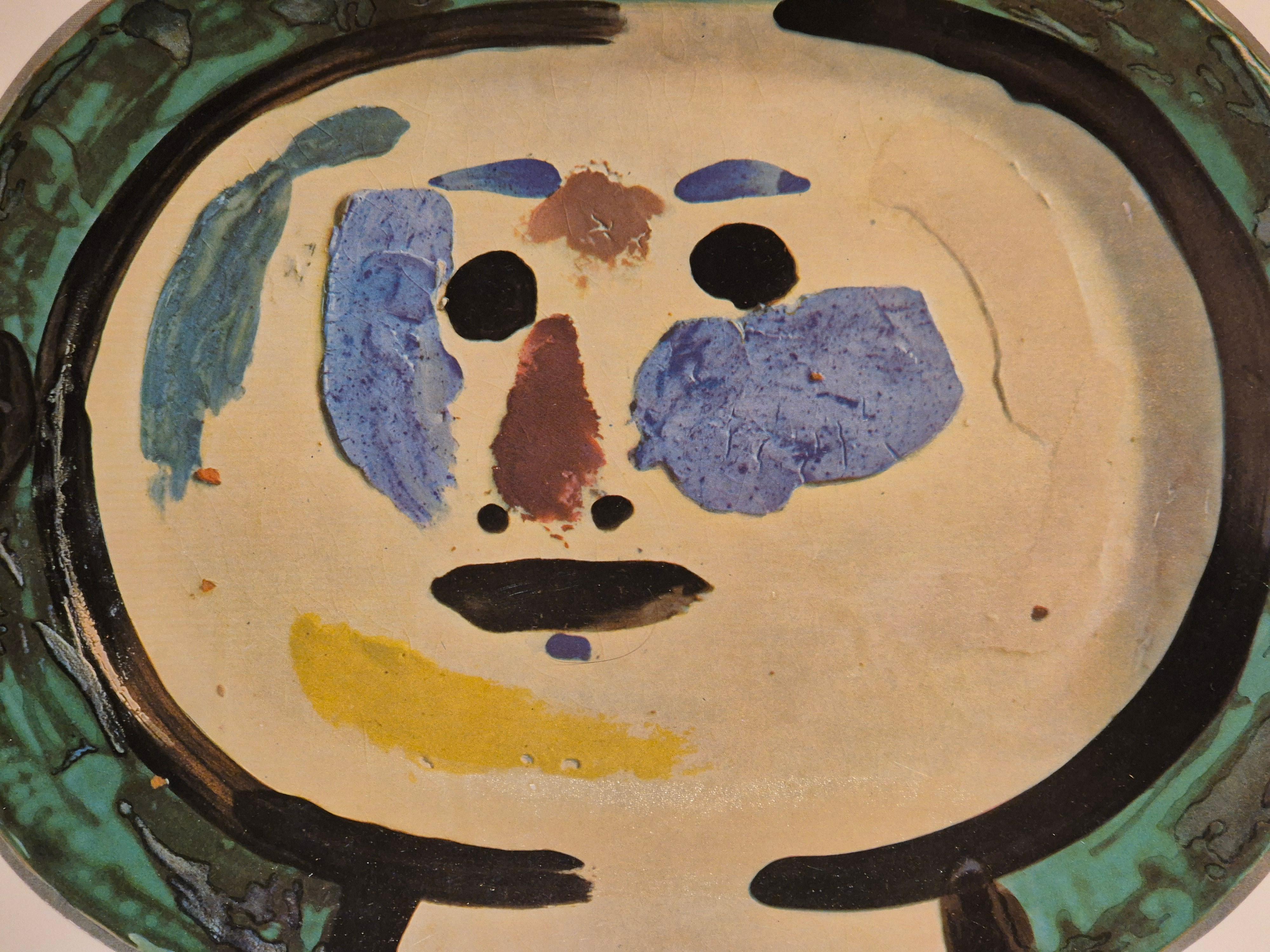Mid-Century Modern Albert Skira Gravure d'un visage de 