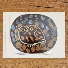 Albert Skira Print of Birds Ceramic Plate from "Céramiques De Picasso" Art Folio