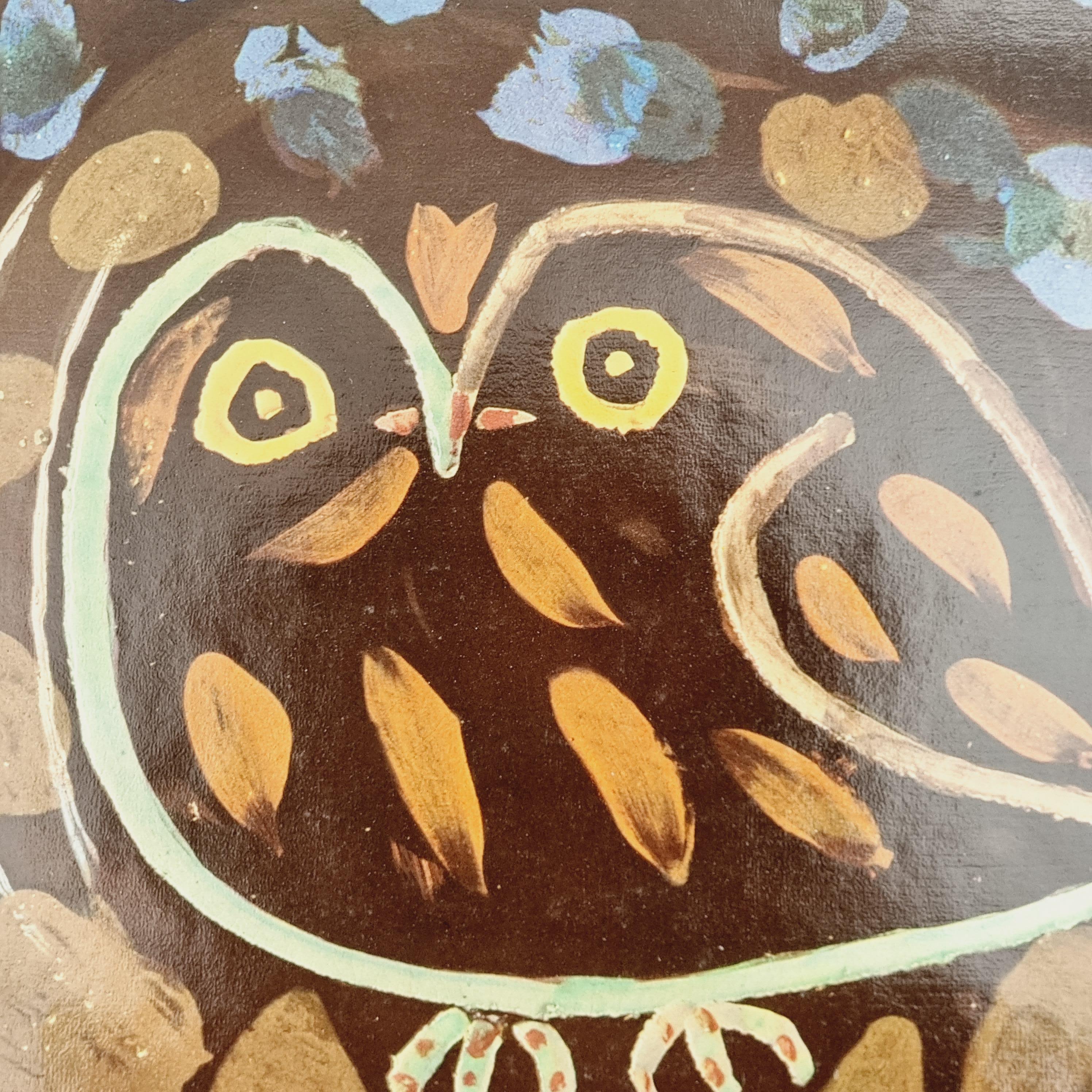 Mid-Century Modern Albert Skira Print of Birds Ceramic Plate from 