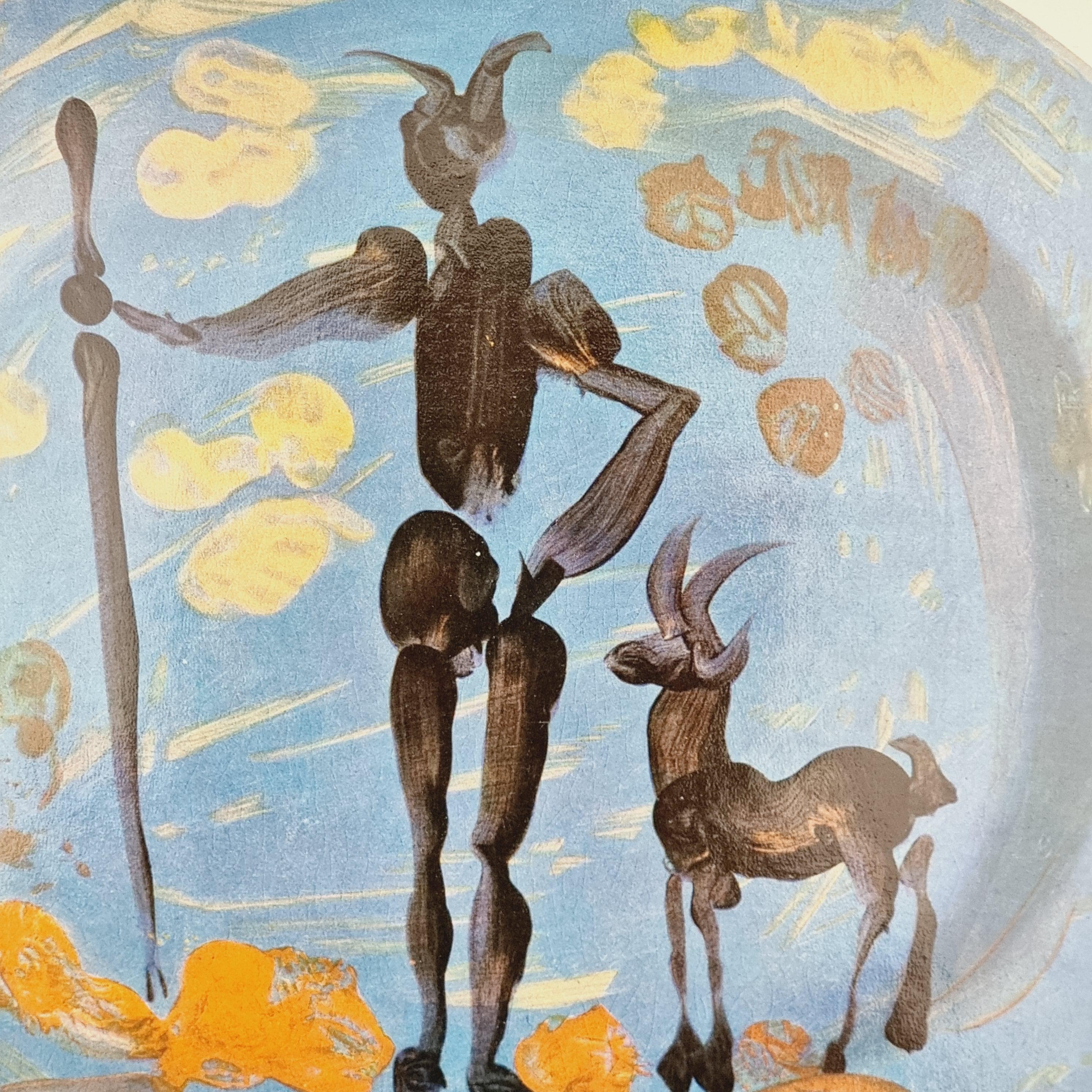 Mid-Century Modern Albert Skira Print of Shepard Ceramic Plate from 