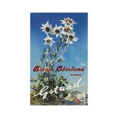 Circa 1940 poster by Albert Steiner - Gstaad and the Berner Oberland region