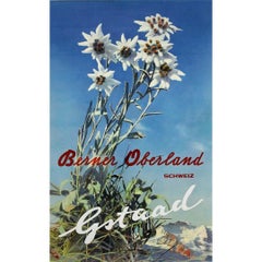 Circa 1940 poster by Albert Steiner - Gstaad and the Berner Oberland region