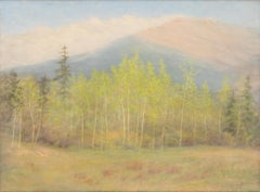 Pintura al óleo en tonos pastel de los años 20 de Aspen y Craig Meadows en Spring, Colorado
