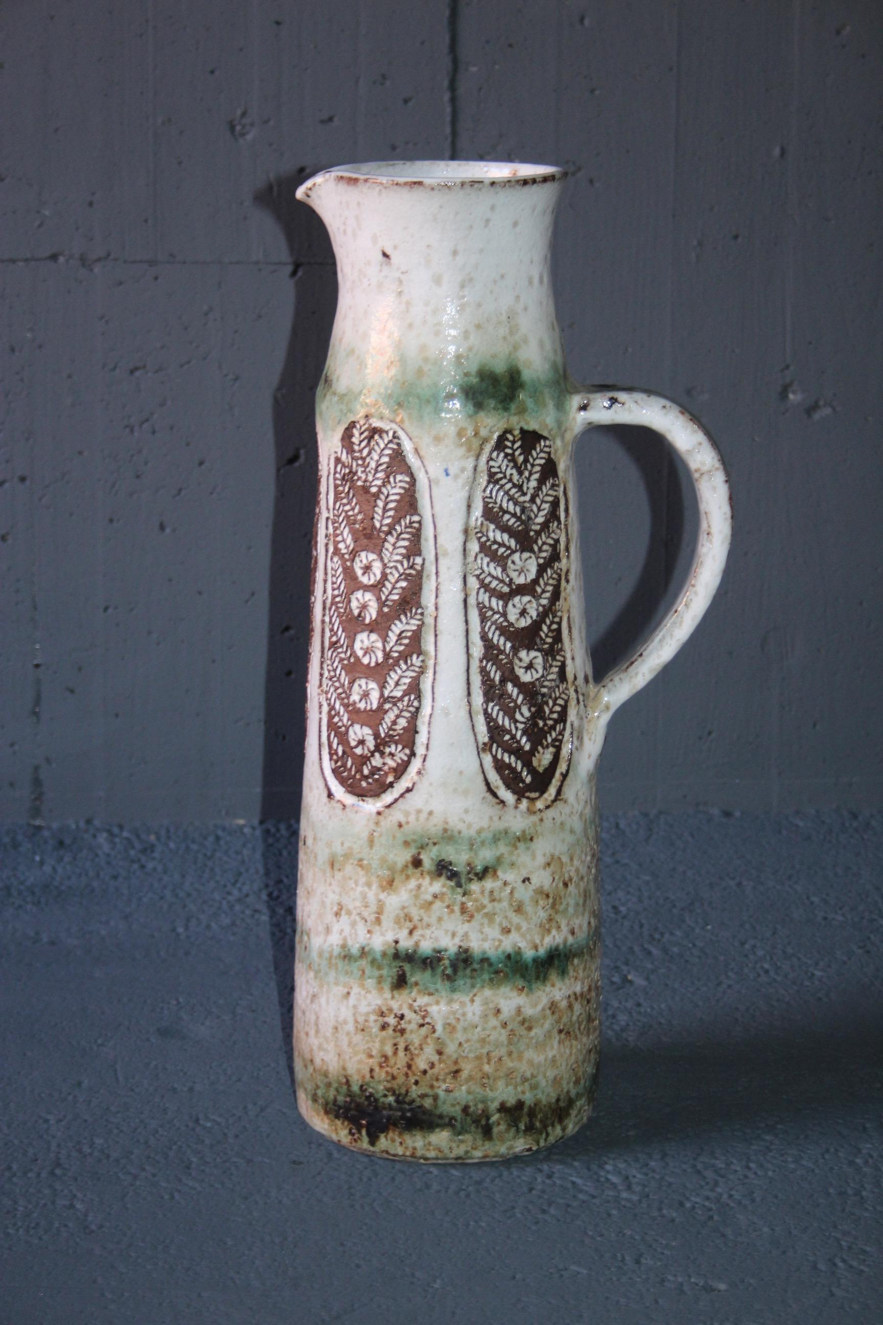 Albert Thiry big ceramic vase Vallauris.