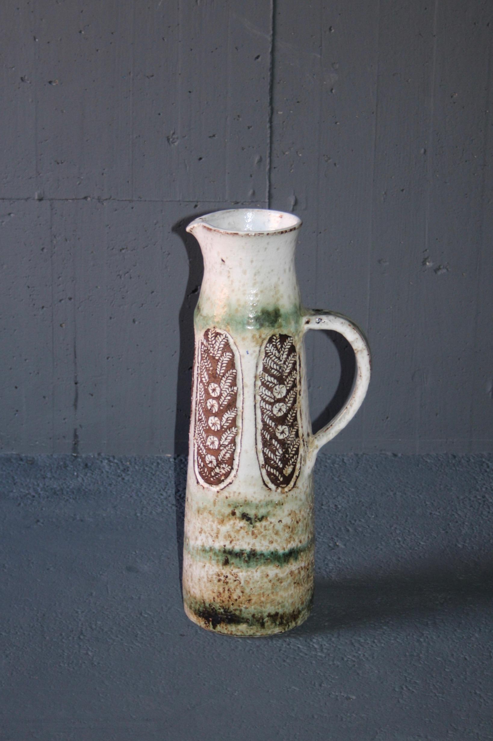 French Albert Thiry Big Ceramic Vase
