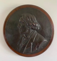 British Relief Bronze Portrait of Sir Henry Irving by Albert Toft