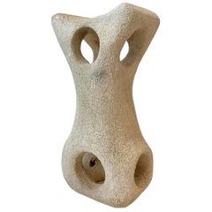 Albert Tormos Carved Limestone Lamp