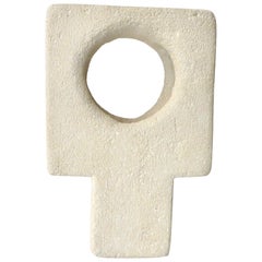 Albert Tormos Carved Sculptural French Limestone Table Lamp