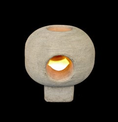 Albert Tormos French Stone Monumental Sculptural Lamp, France, circa 1970