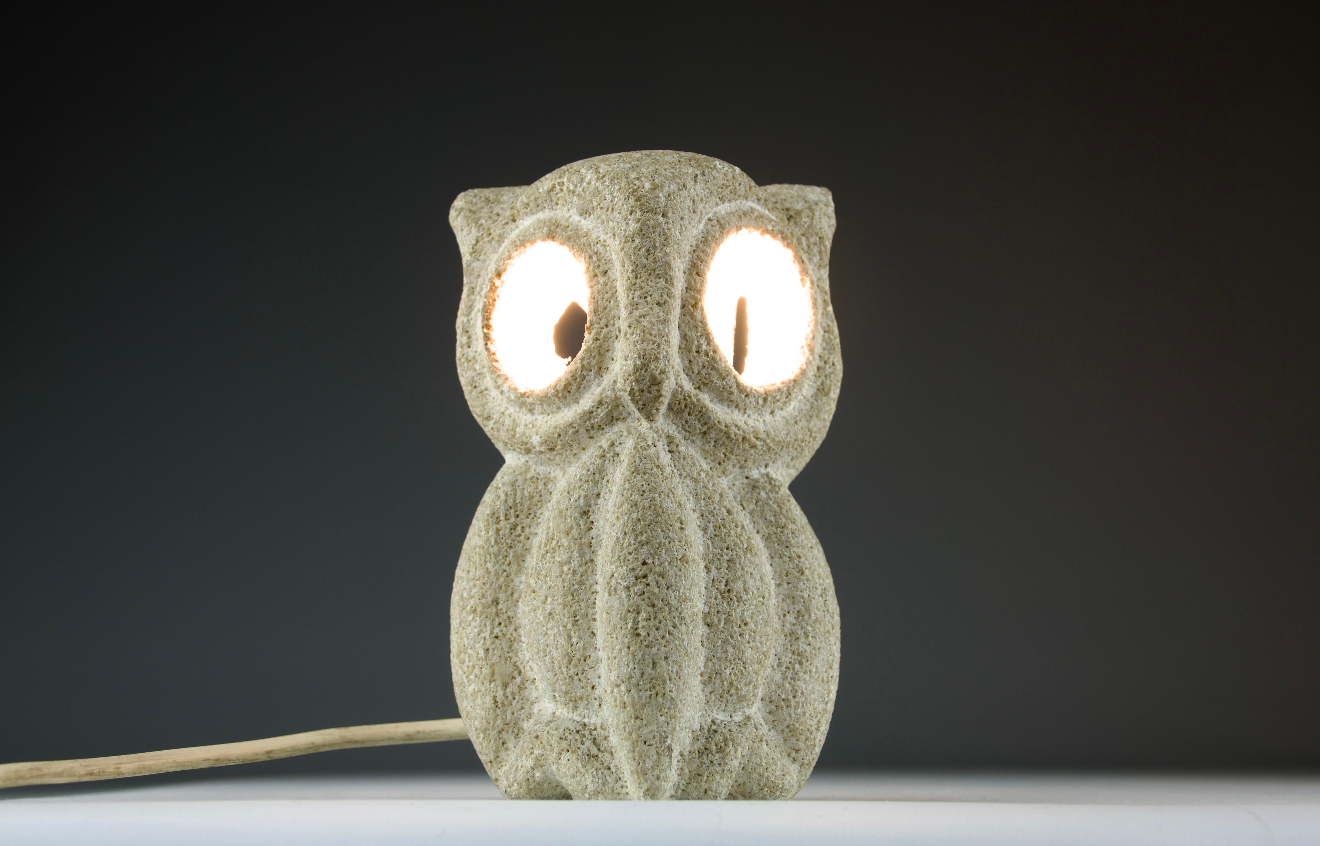 Mid-Century Modern Albert Tormos, Owl Lamp, France, 1970s For Sale