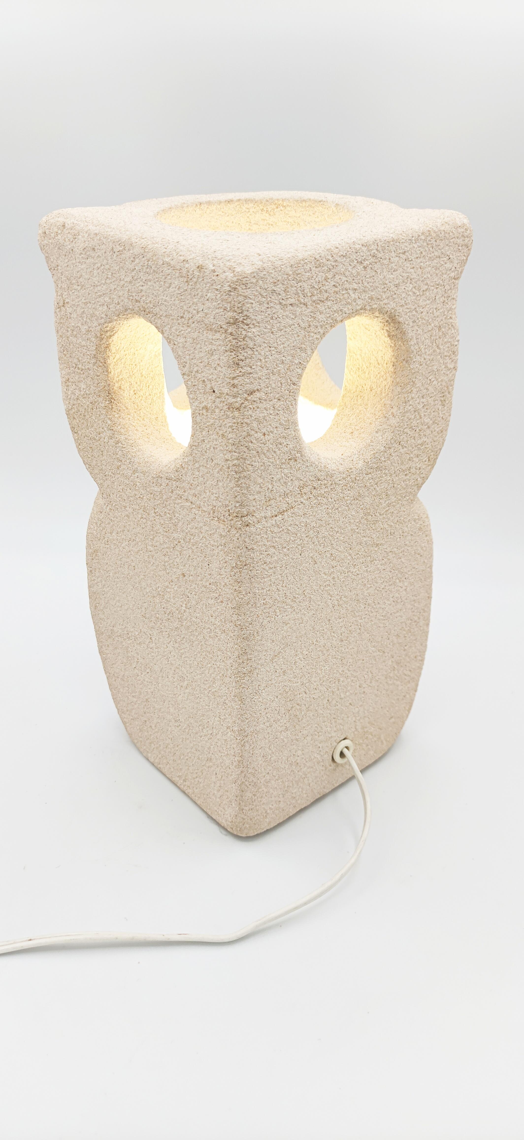 Albert Tormos Owl Table Lamp, France 1970s For Sale 2