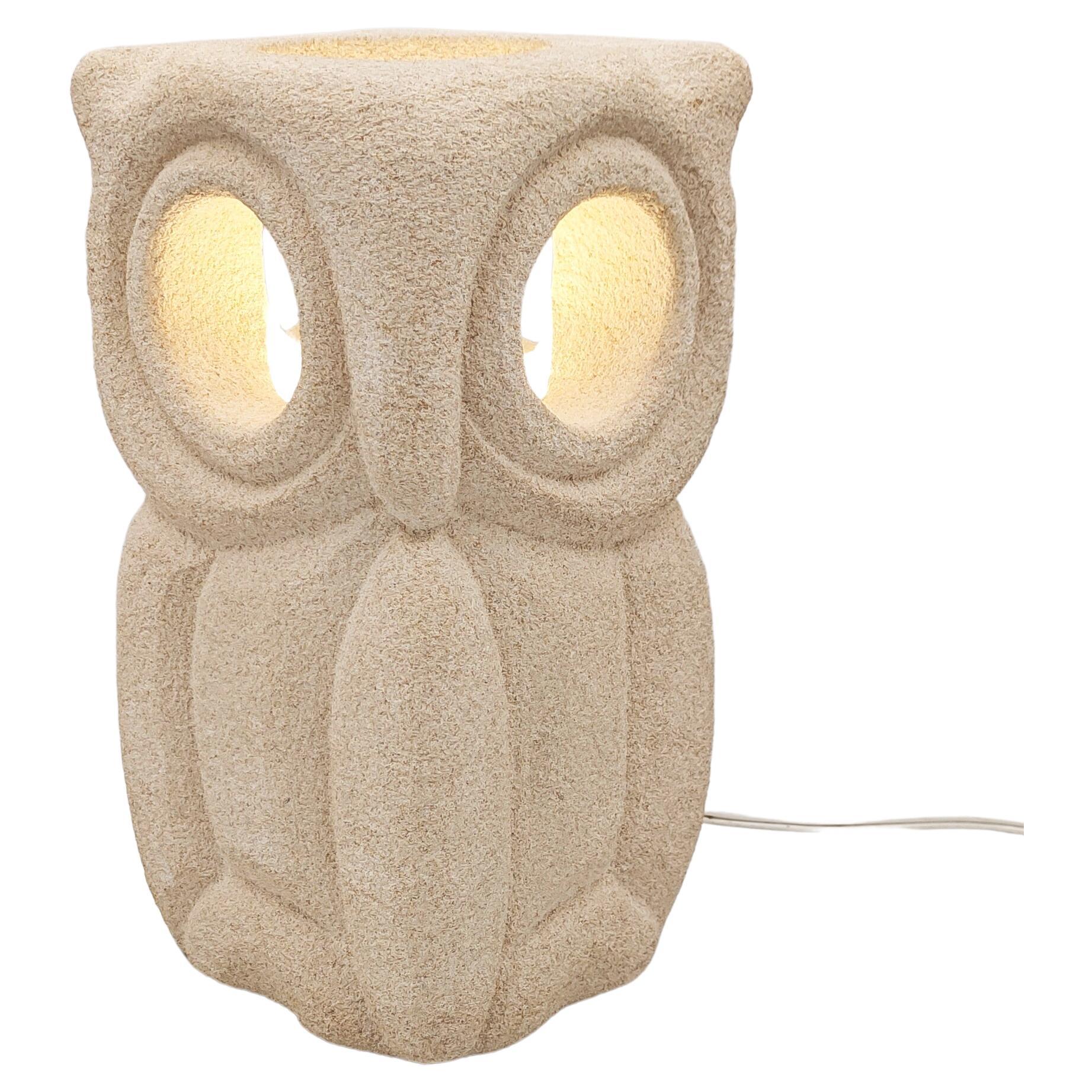 Albert Tormos Owl Table Lamp, France 1970s For Sale