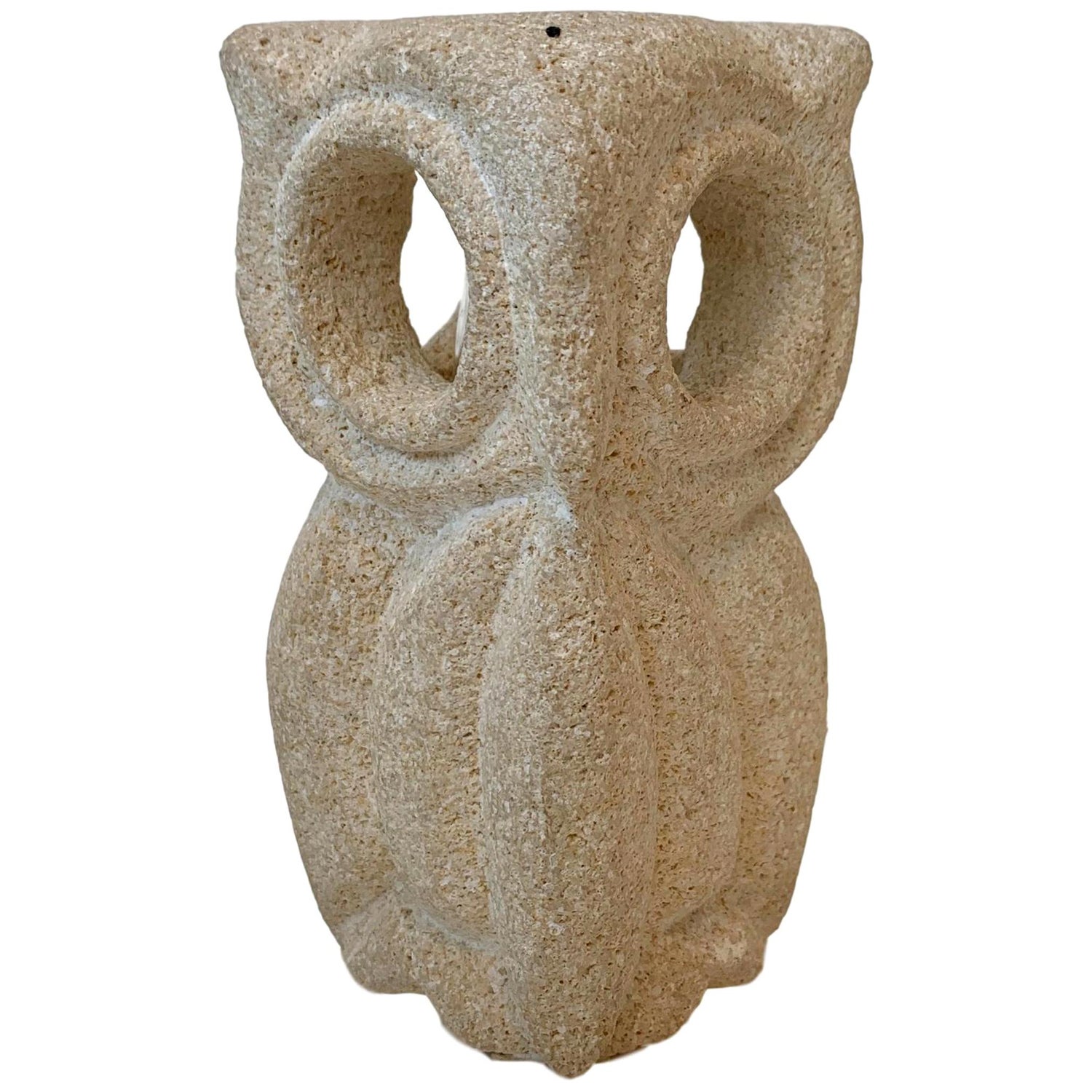 Albert Tormos Stone Owl Lamp For Sale at 1stDibs
