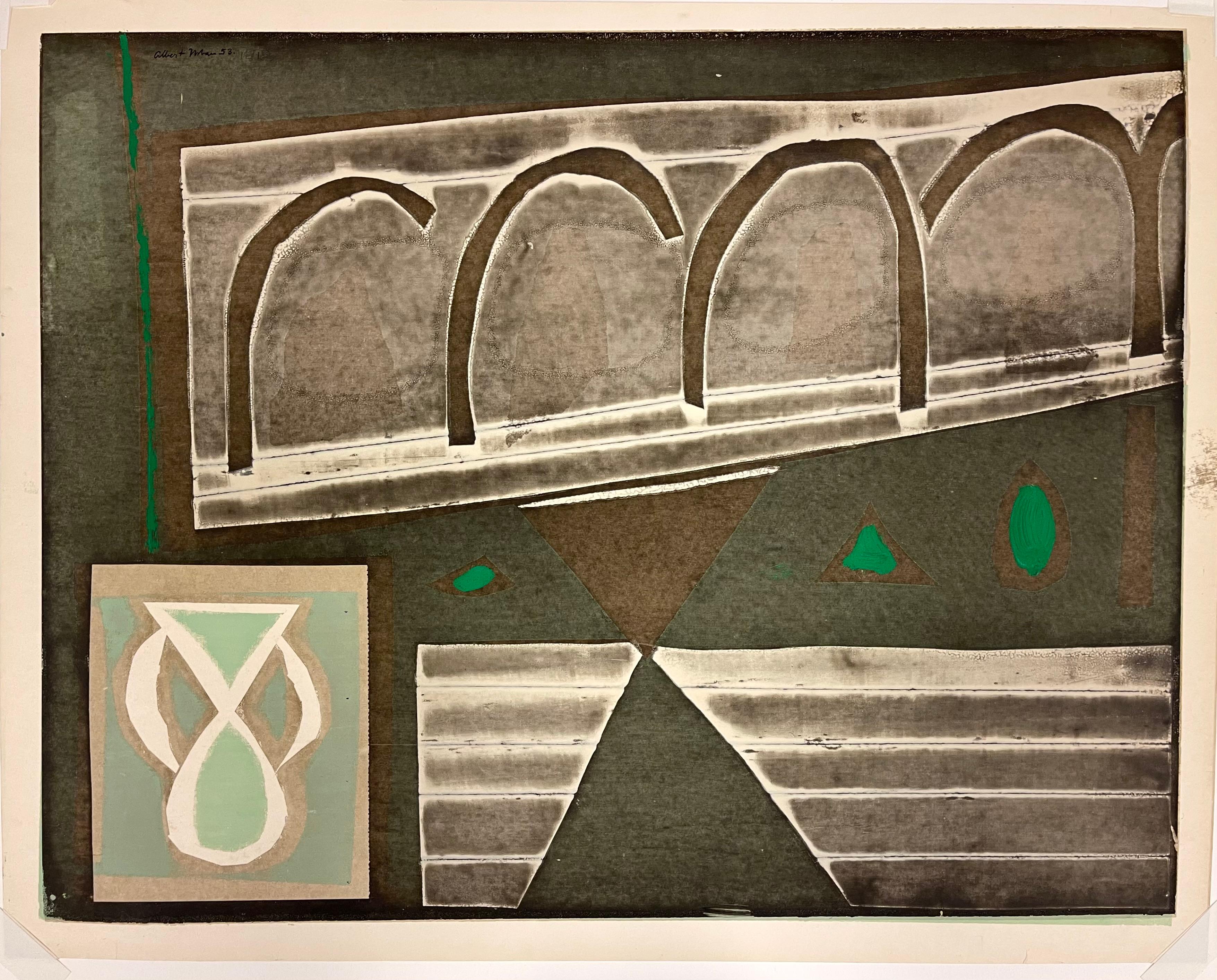 Abstract Print Albert Urban - UNTITLED