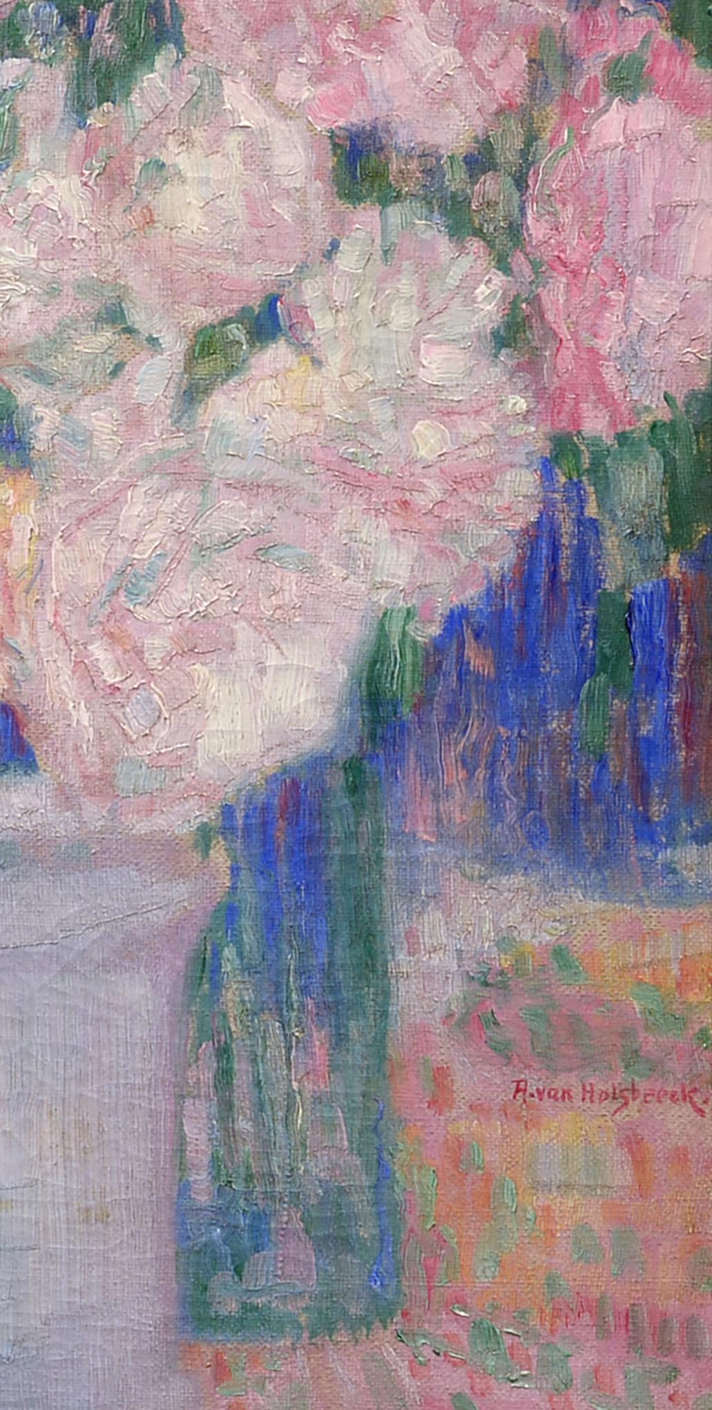 Bouquet estivo, Belgio, Inizio XX secolo, Post-Impressionista, Natura morta - Painting Postimpressionismo di Albert van Holsbeeck