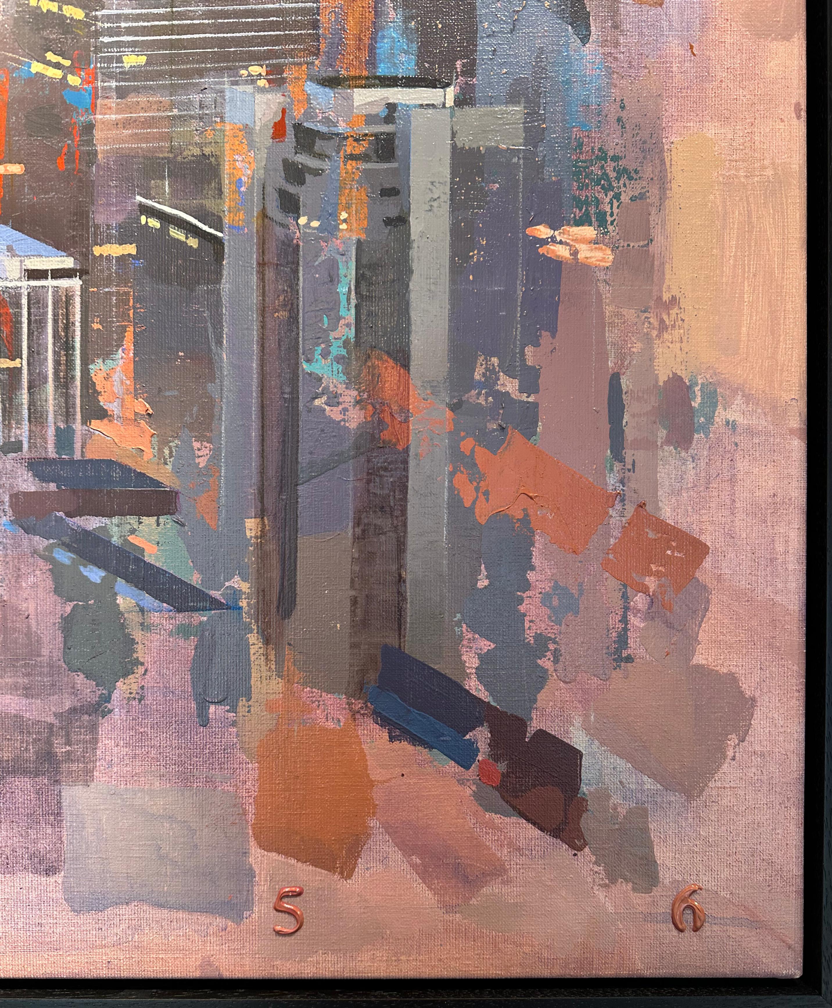 Noche de arándanos - Paisaje urbano del horizonte de Chicago - Albert Vidal 1
