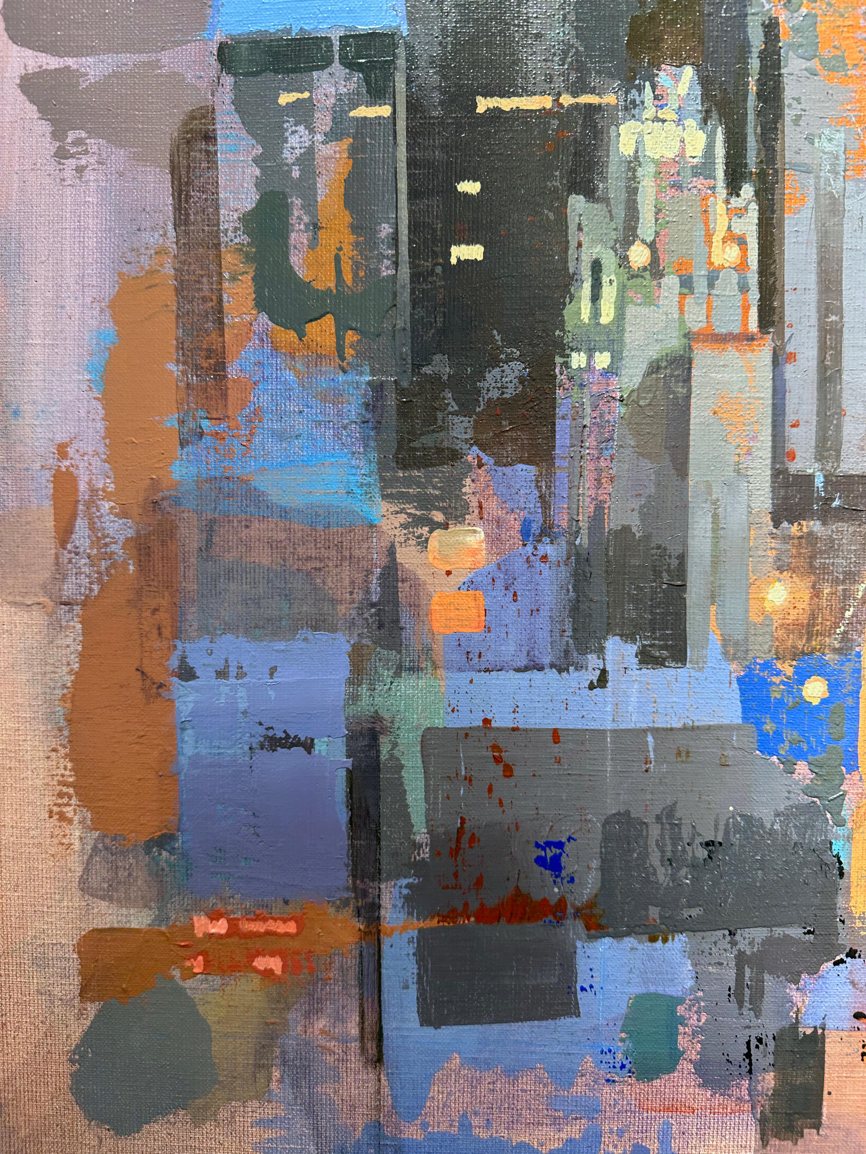 Noche de arándanos - Paisaje urbano del horizonte de Chicago - Albert Vidal 3