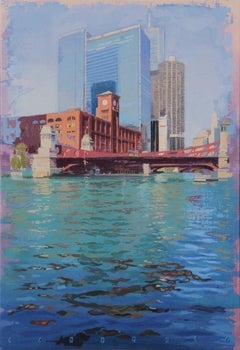 LaSalle Street - Cityscape of Chicago from the River- Albert Vidal