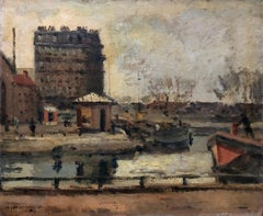 Vintage Port View, Oil On Canvas