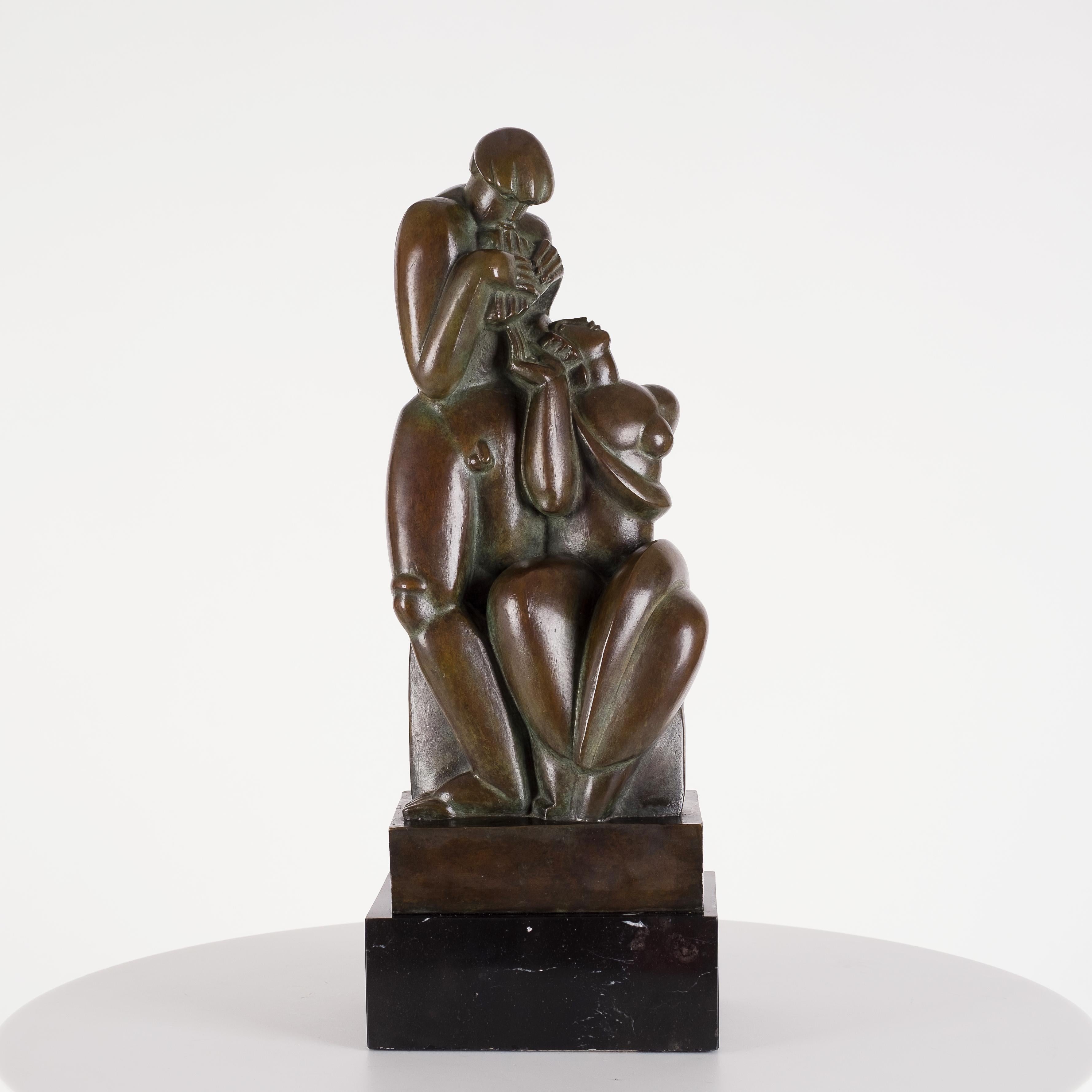Figurative Sculpture Albert W. Wein - Hommage à Bela Bartok, compositeur