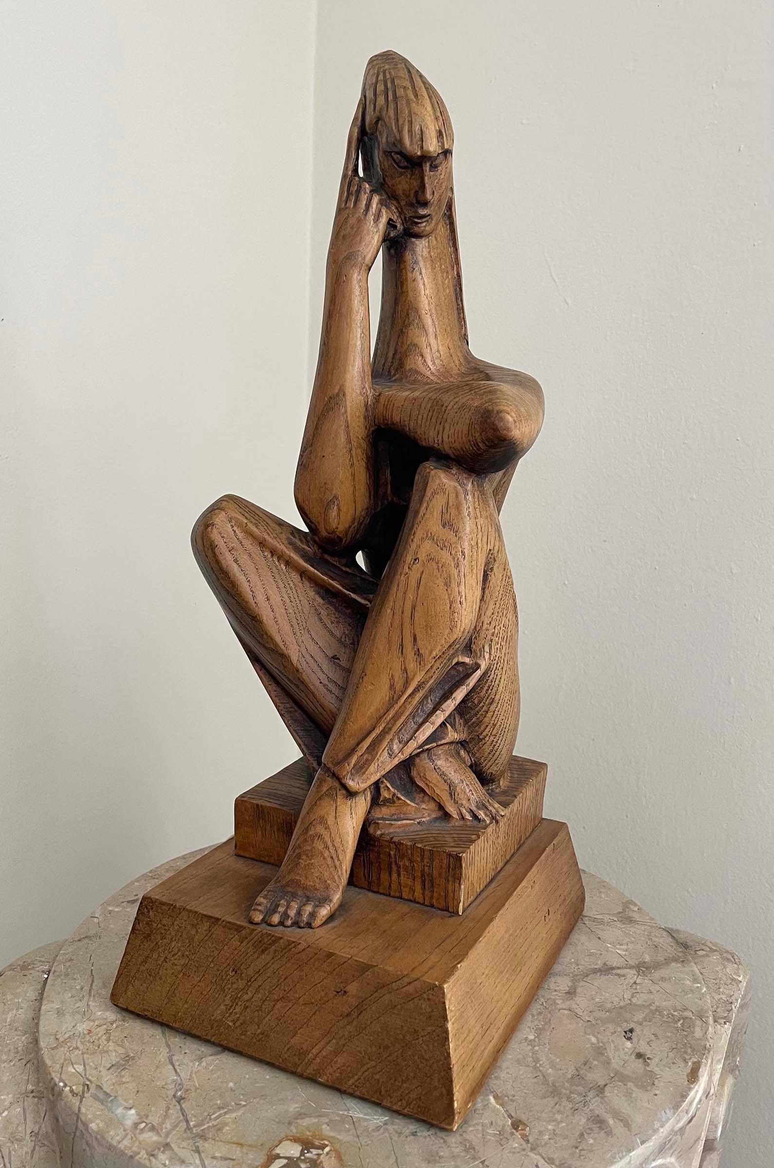 Albert Wein Figurative Sculpture - Naomi Seated
