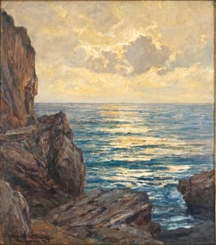 Early 20th Century Seascape of Capri, Amalfi Coast