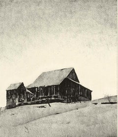 Vintage Upper Barn, Winter (a look at the rural landscape of an earlier American era)