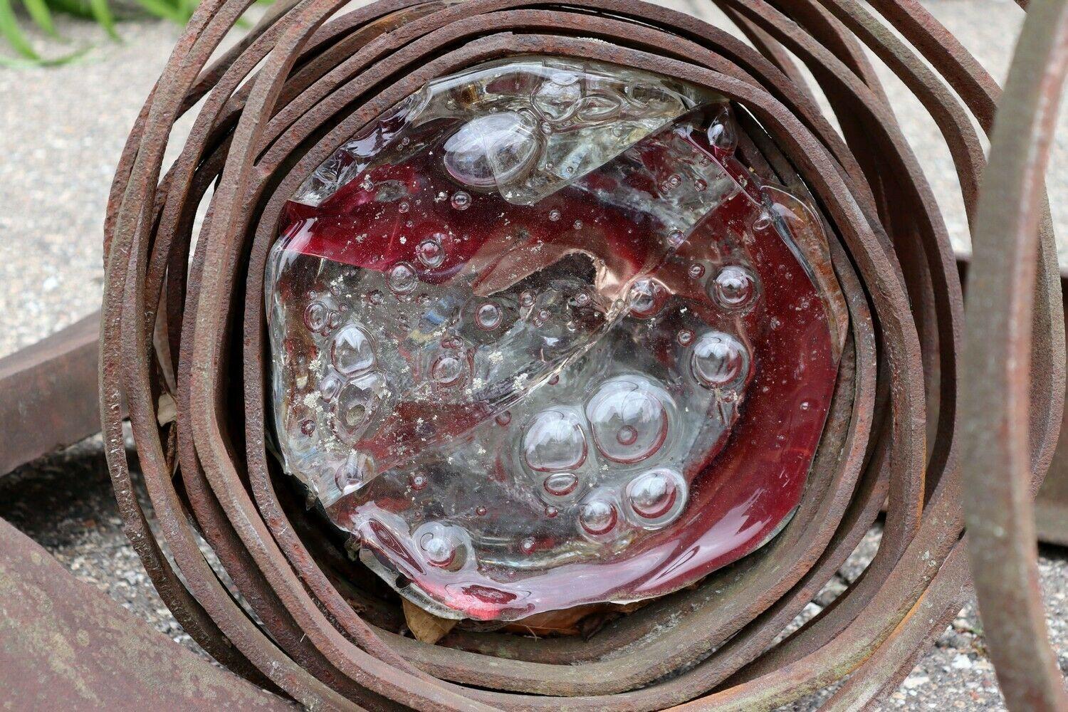 Albert Young Metal & Glass Contemporary Outdoor Sculpture 1