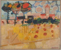 Fall : Landscape after the Harvest - Original Oil on Canvas, SIGNED