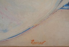 Postimpressionismus: Stillleben mit Früchten – Original Ölgemälde auf Leinwand, signiert