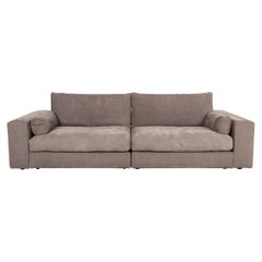 Alberta Fabric Sofa Gray Three-Seat Couch