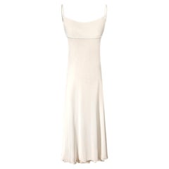 Alberta Ferretti 1990s Ivory Silk Slip Dress