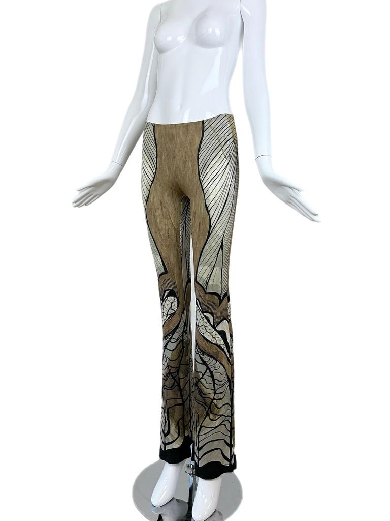 ALBERTA FERRETTI 2016 Pantalon imprimé pour le défilé en vente 1