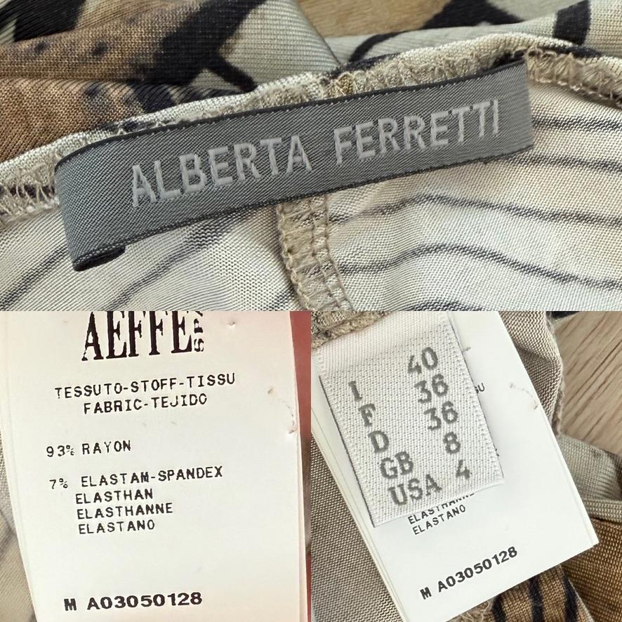 ALBERTA FERRETTI 2016 Pantalon imprimé pour le défilé en vente 4