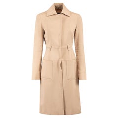 Alberta Ferretti Beige Pocket Trench Coat Size XS