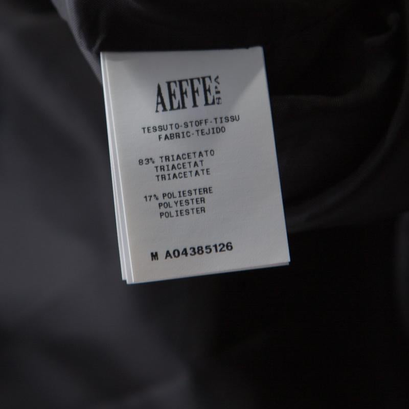 Women's Alberta Ferretti Black Crepe Knit Draped Sleeve Shift Dress M