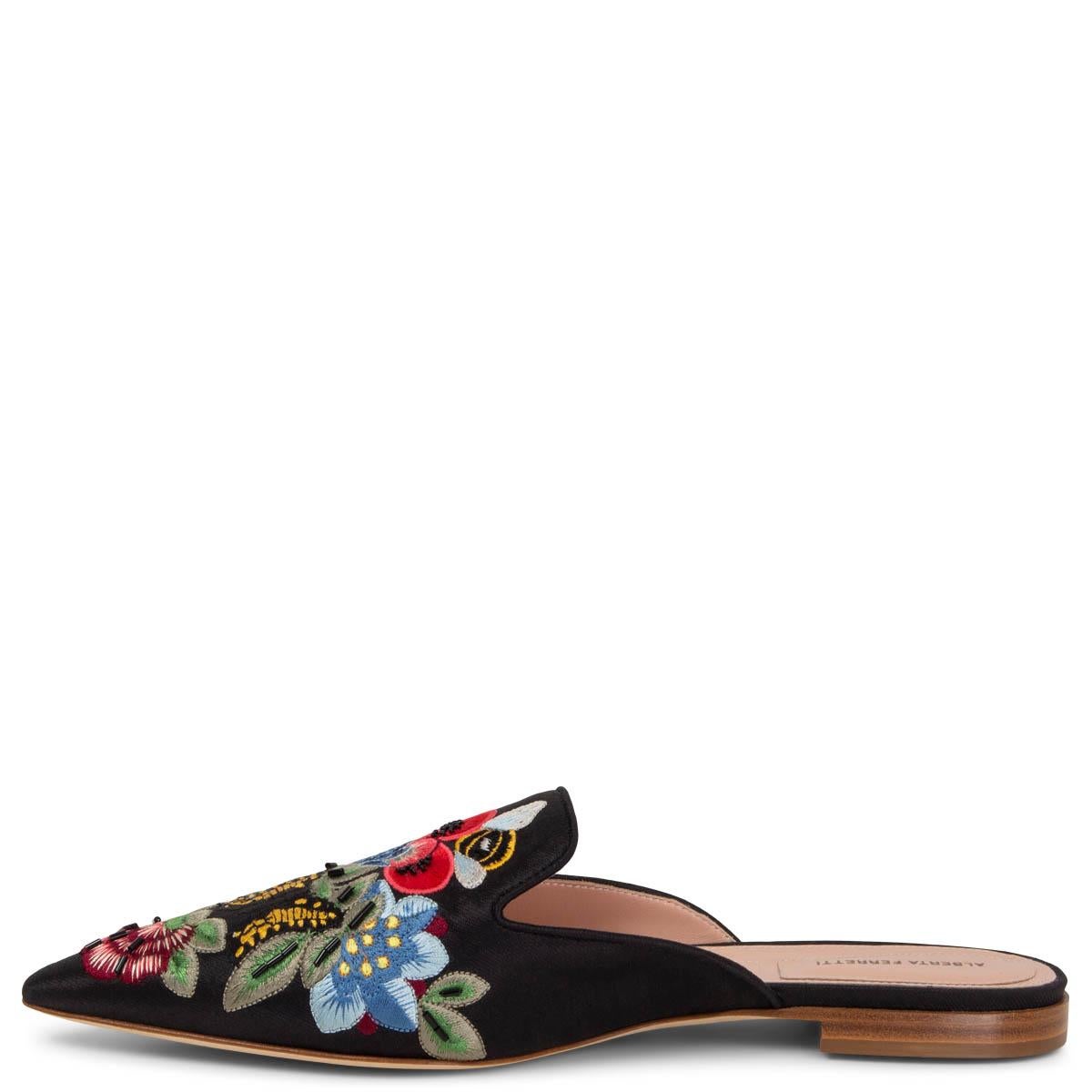 alberta ferretti velvet mules