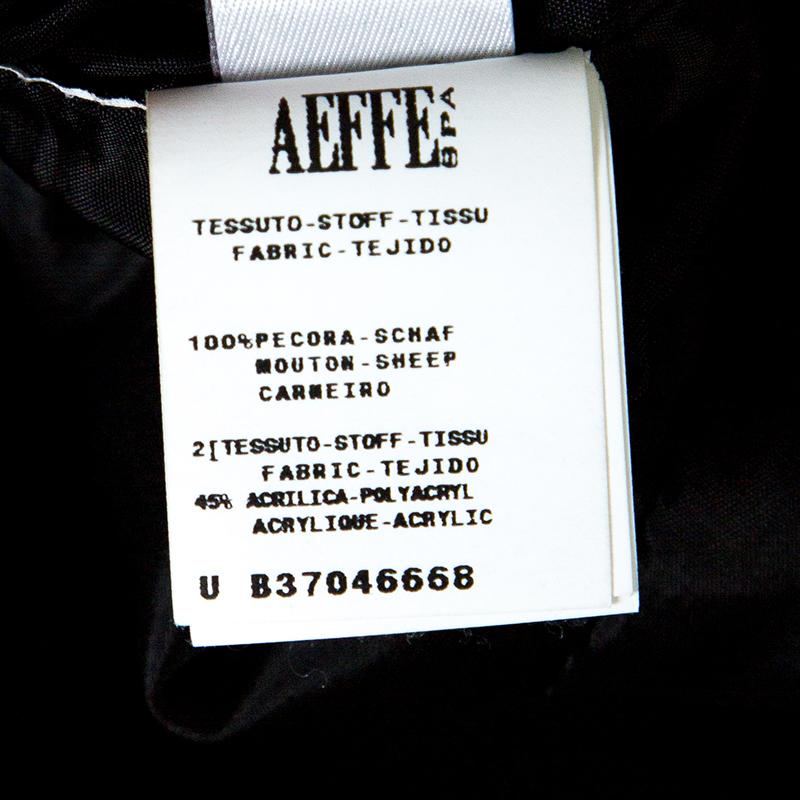 Alberta Ferretti Black Sheep Leather Panel Ruched Sleeveless Dress S 3