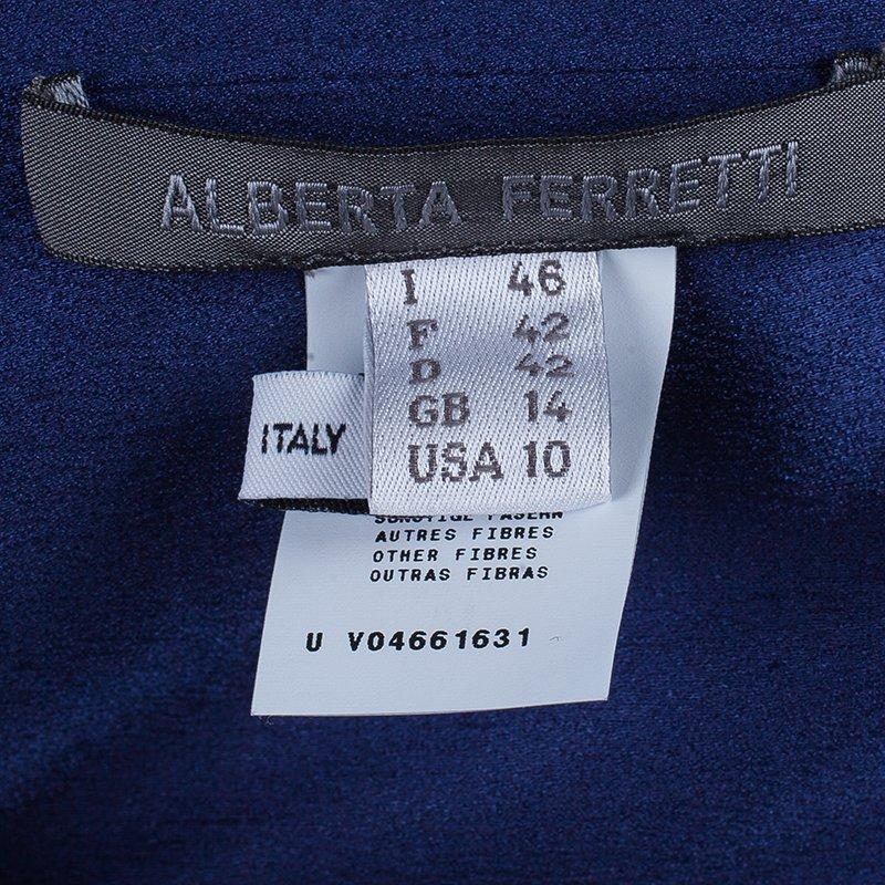 Alberta Ferretti Blue Strapless Fishtail Gown L 1